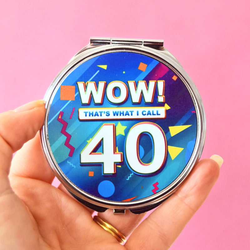 compact mirror gift for a 40th birthday