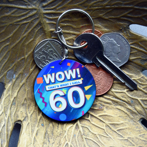 keyring gift for a 60th birthday