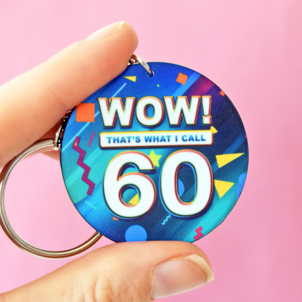 60th Birthday Keyring Gift