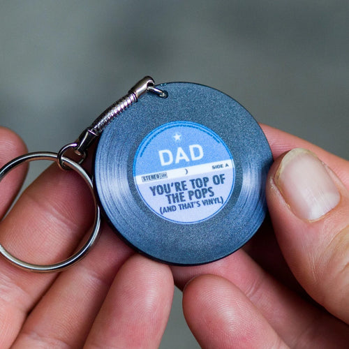 Keyring gift for Dad that tells him he's 'Top Of The Pops'