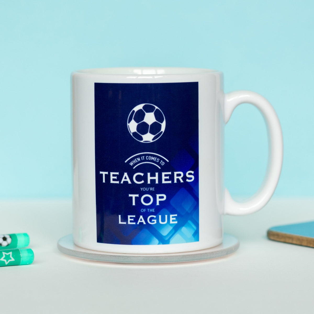 'Top Of The League' Football Mug for Teacher - Of Life & Lemons®