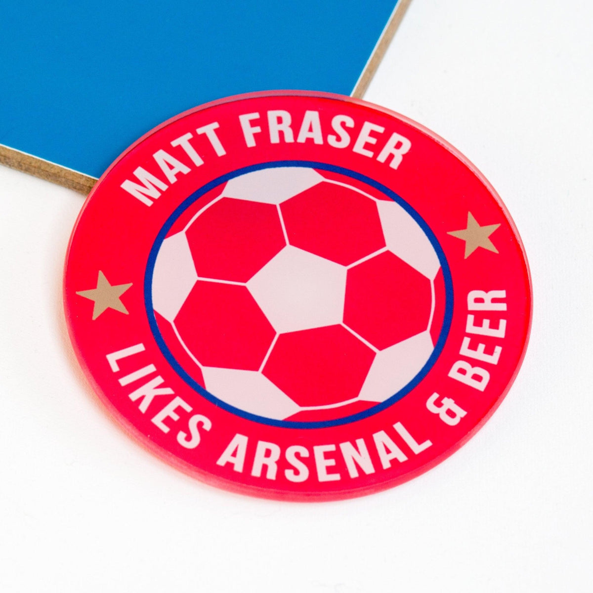 Personalised Football Team Coaster - Of Life & Lemons®