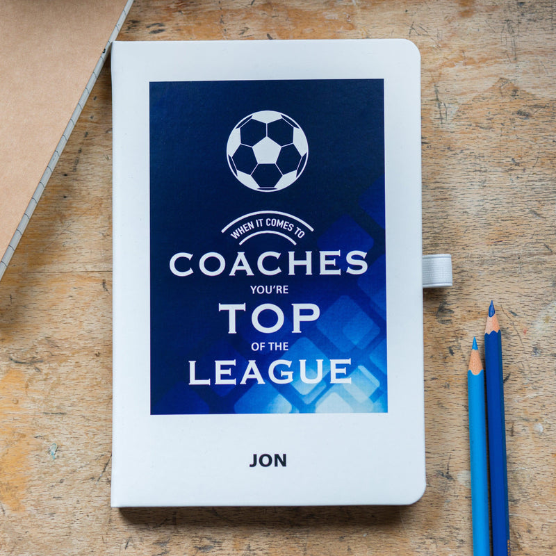 Personalised Notebook Gift for Rugby Coach - Of Life & Lemons®