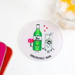 coaster gift for nan who loves gin