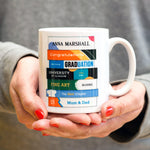 Personalised mug gift for a graduate