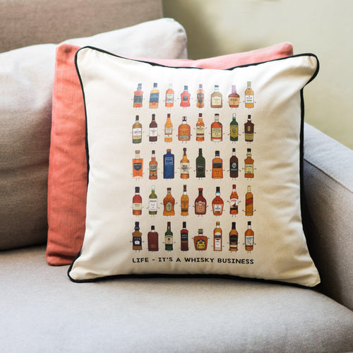 Whisky Collection Cushion - Of Life & Lemons®