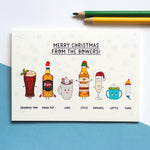 send a card personalised with your family depicted as illustrations