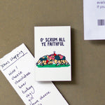 fridge magnet with rugby illustration and pun