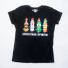 christmas t-shirt for women featuring football alcohol illustrations and funny pun