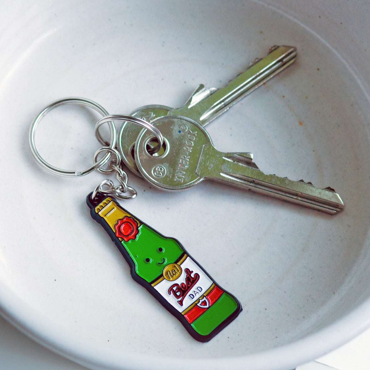 'Best Dad' Beer Keyring for Dad - Of Life & Lemons®