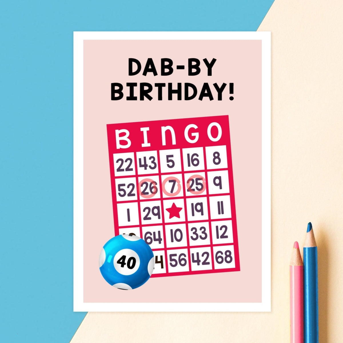 Personalised Bingo Birthday Card - Of Life & Lemons®