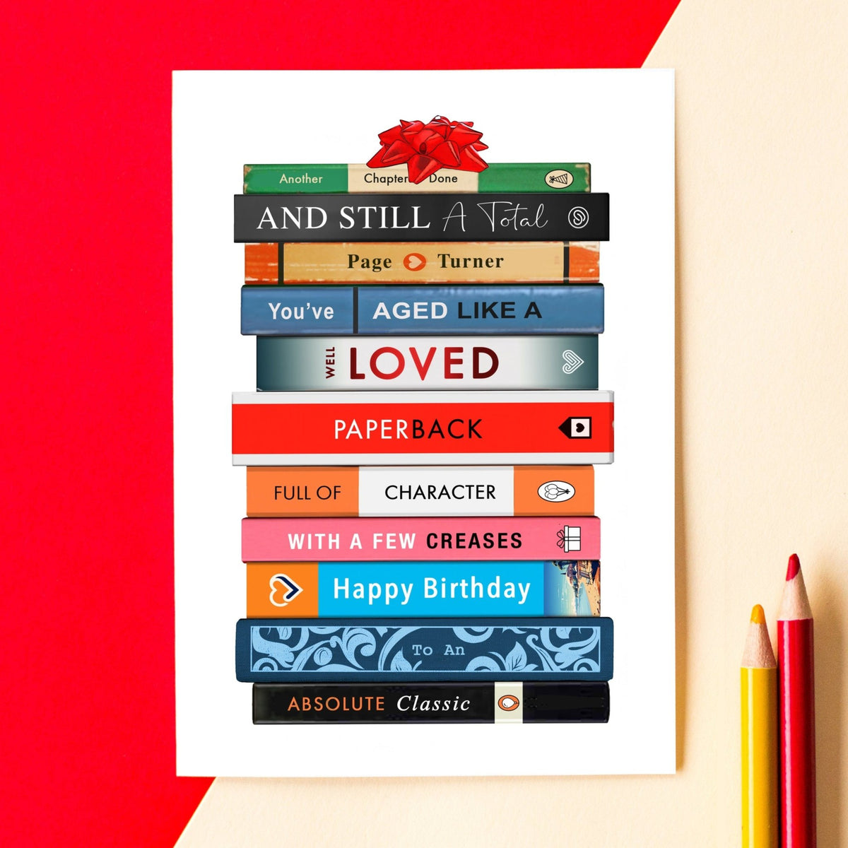 Funny Books Birthday Card - Of Life & Lemons®