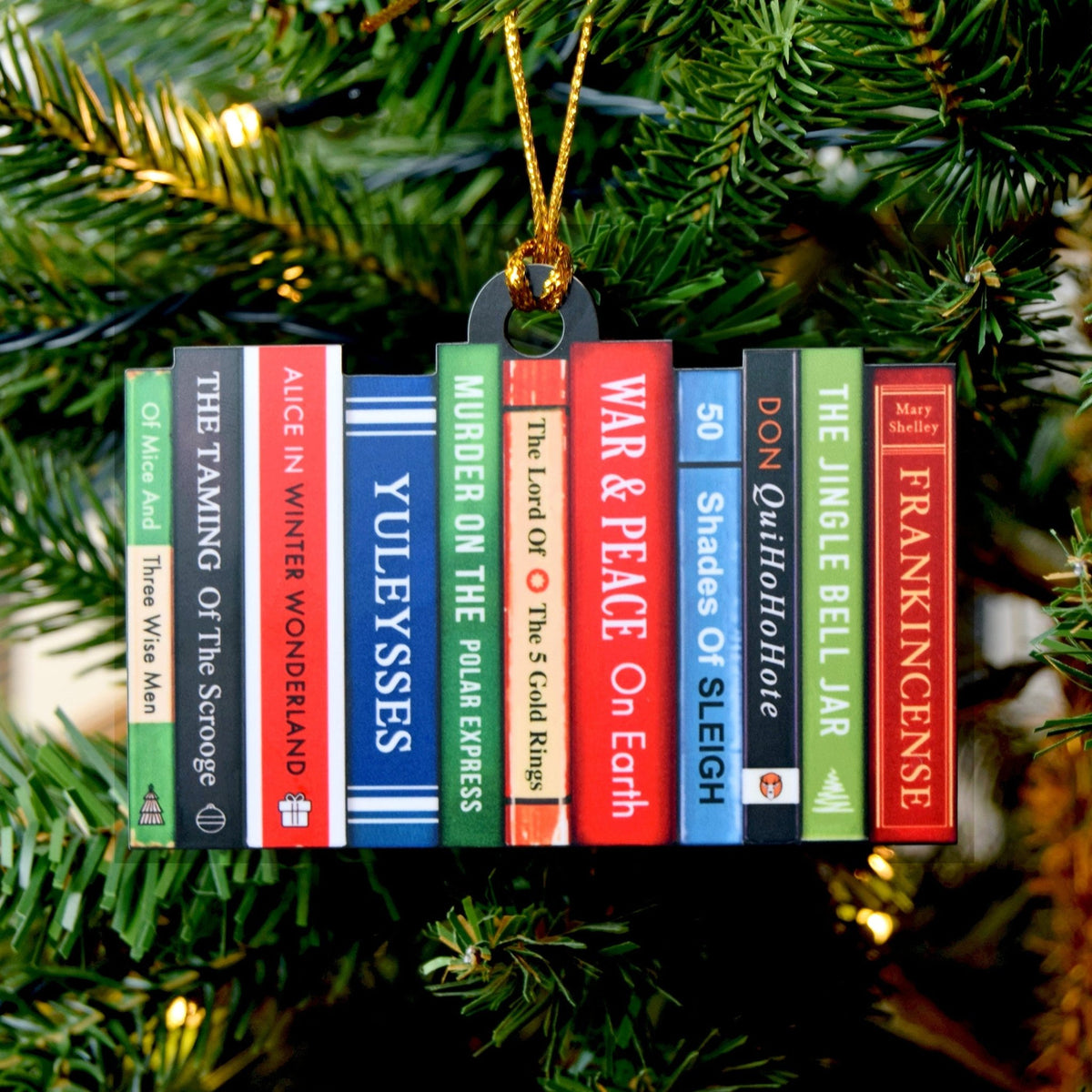 Funny Literary Christmas Tree Decoration - Of Life & Lemons®