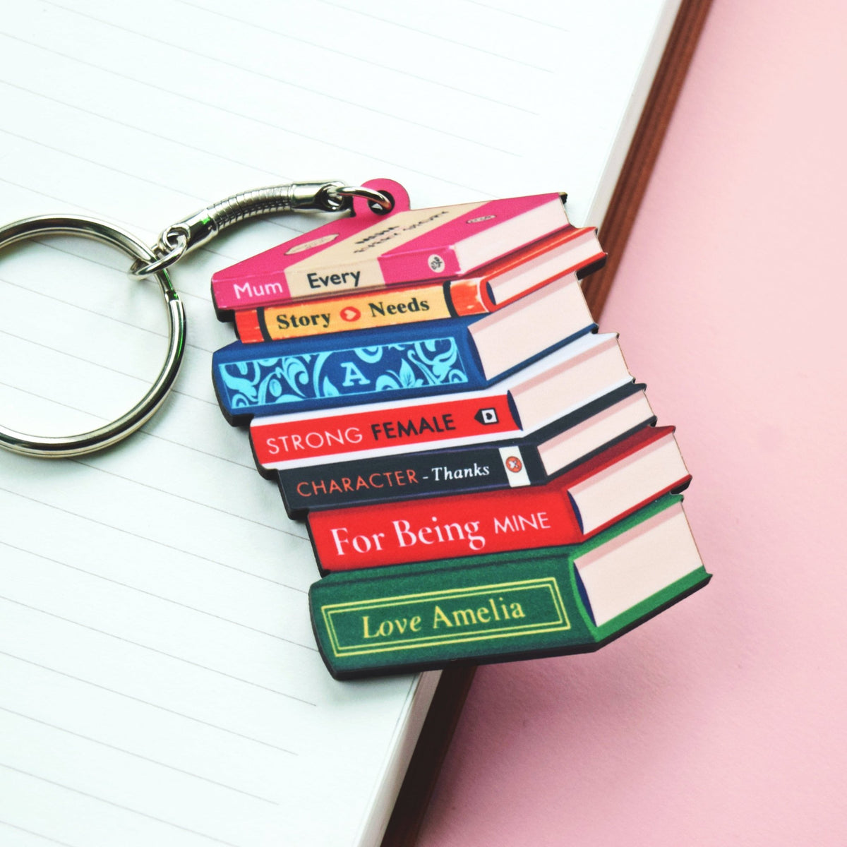 Personalised Books Keyring For Mum - Of Life & Lemons®