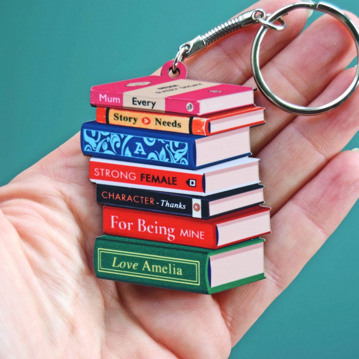 Personalised Books Keyring For Mum - Of Life & Lemons®