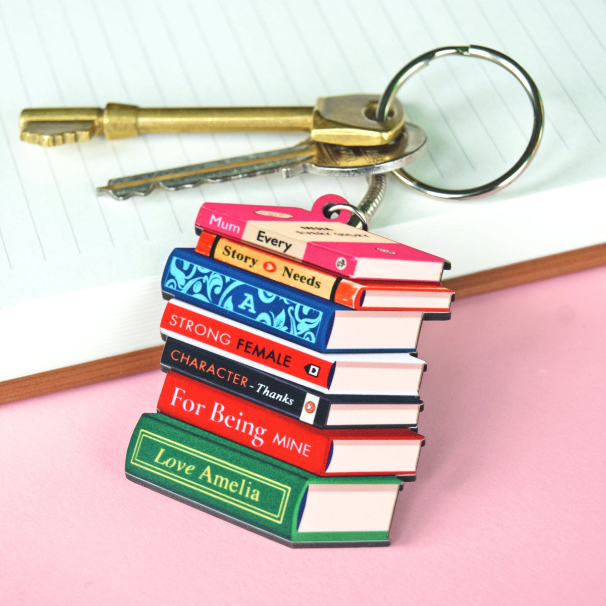 Personalised Books Keyring For Mum - Of Life & Lemons®