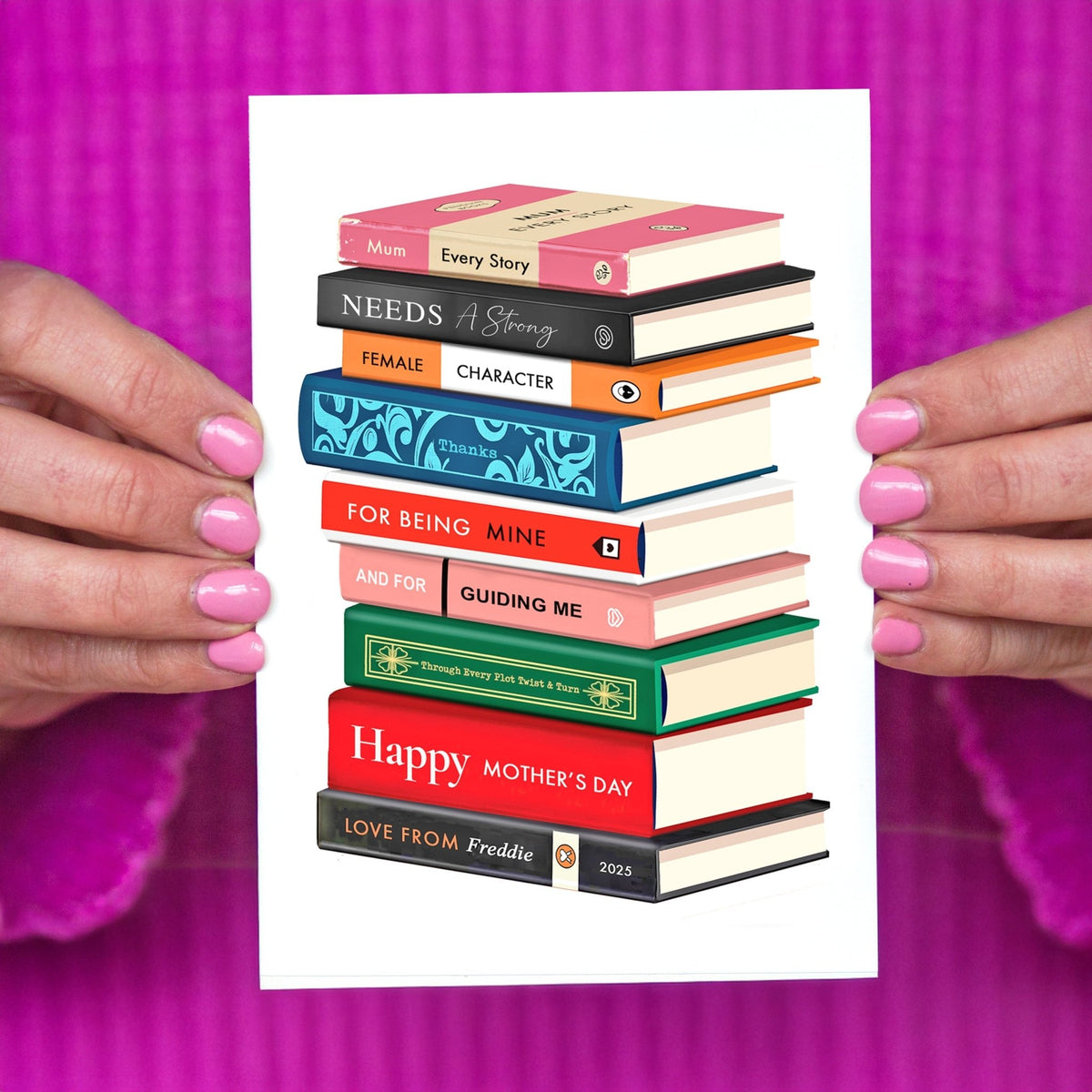 Personalised Books Mother's Day Card - Of Life & Lemons®