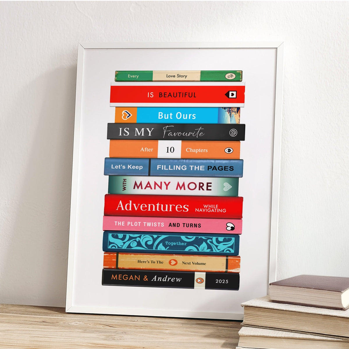 Personalised Book Anniversary Print - Of Life & Lemons®