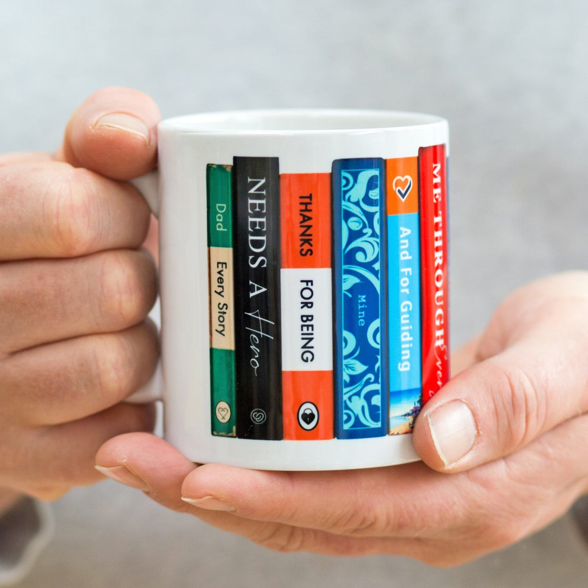 Personalised Book Themed Mug For Dad - Of Life & Lemons®