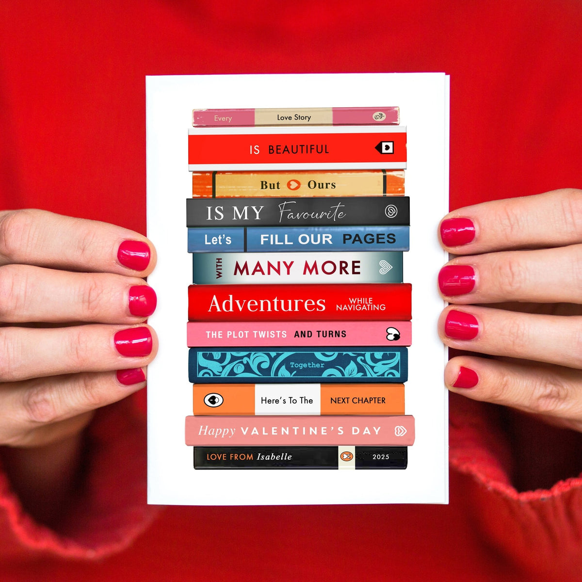 Personalised Books Valentine's Card - Of Life & Lemons®