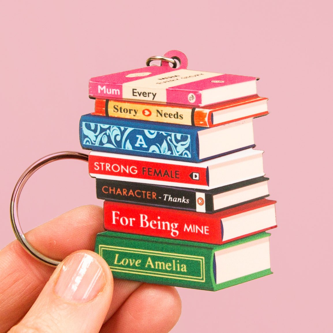 Personalised Books Keyring For Mum - Of Life & Lemons®