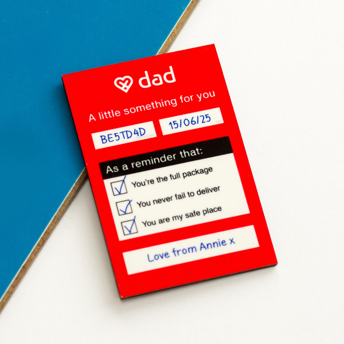 Personalised Fridge Magnet For Dad - Of Life & Lemons®