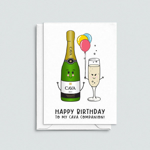 Funny Cava Birthday Card for Friend Of Life & Lemons®