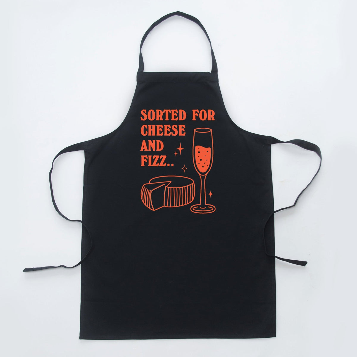 'Sorted For Cheese & Fizz' Apron - Of Life & Lemons®
