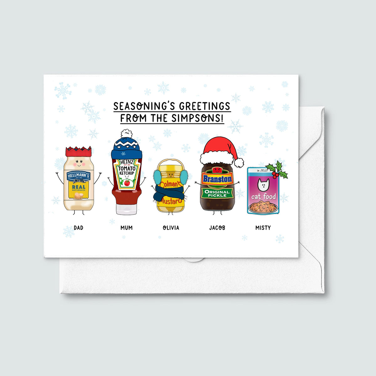 'Seasoning's Greetings' Custom Family Christmas Cards - Of Life & Lemons®