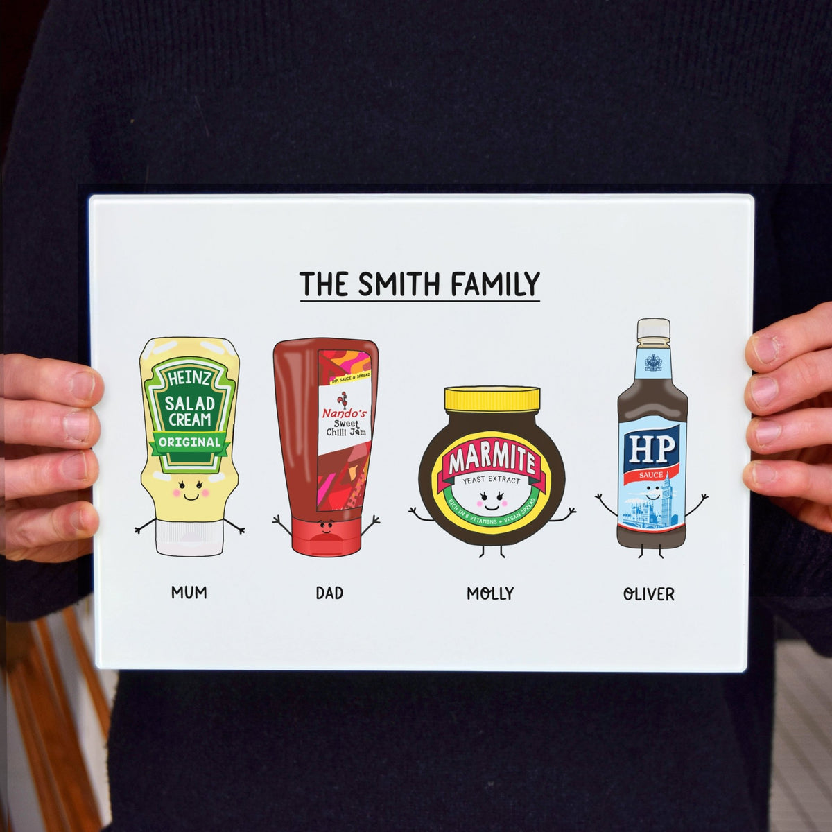 Personalised Condiments Chopping Board - Of Life & Lemons®