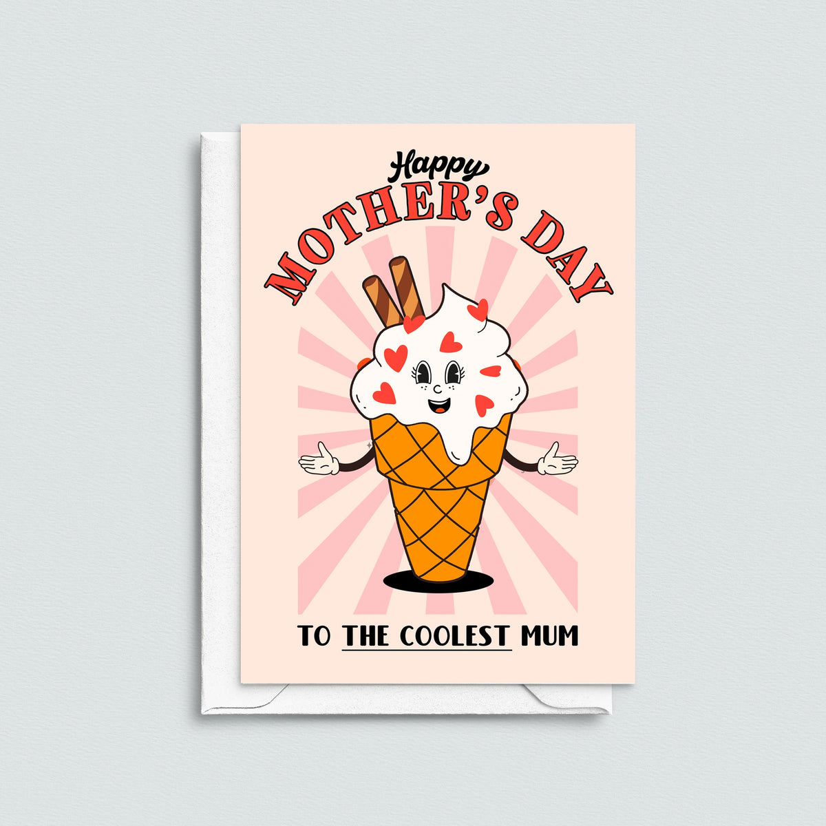 'Coolest Mum' Retro Mother's Day Card - Of Life & Lemons®