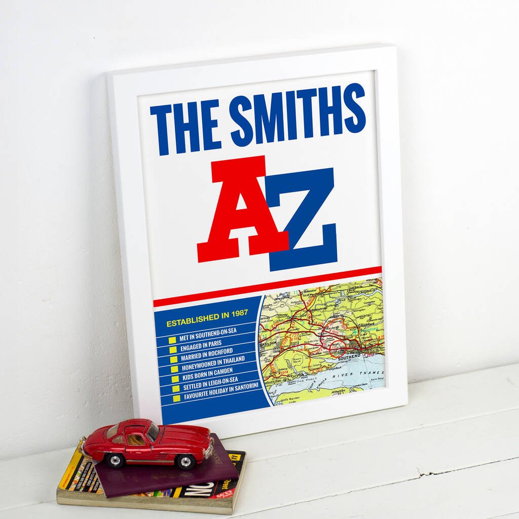 Personalised A - Z Cover Print - Of Life & Lemons®