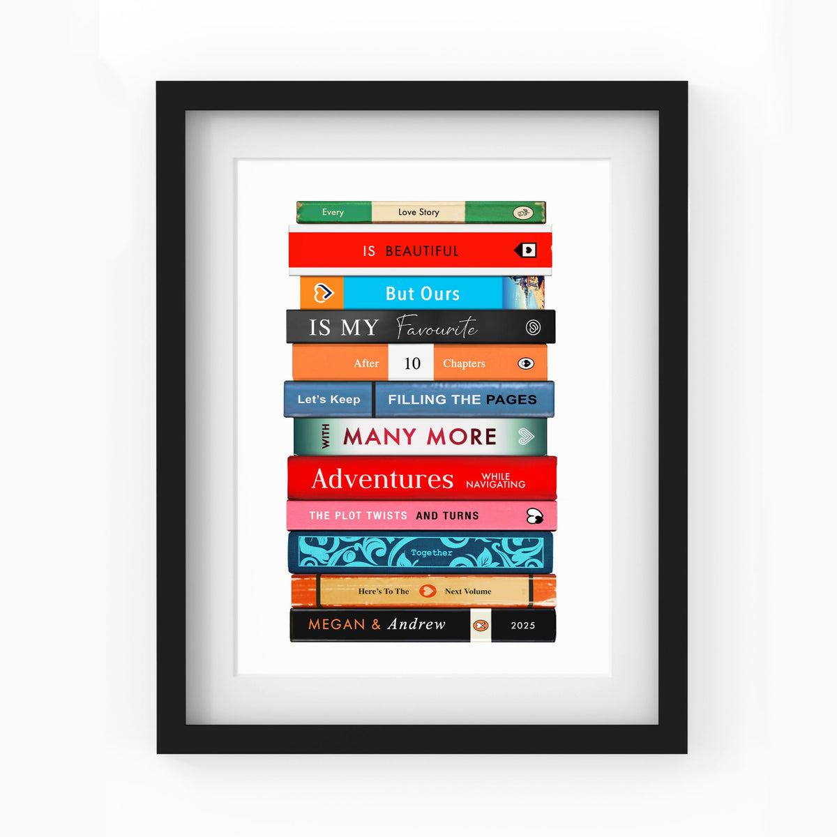 Personalised Book Anniversary Print - Of Life & Lemons®