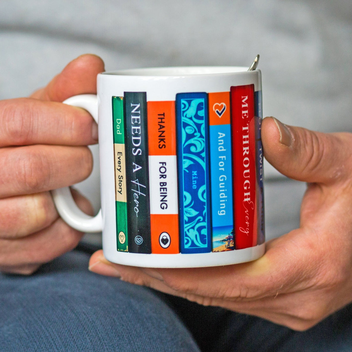 Personalised Book Themed Mug For Dad - Of Life & Lemons®