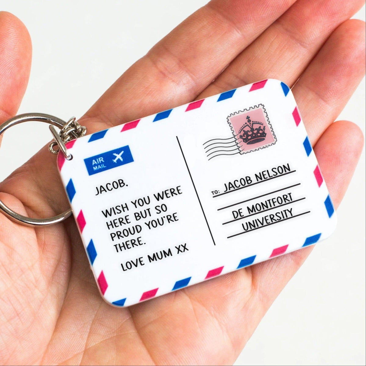 University Personalised Good Luck Keyring - Of Life & Lemons®