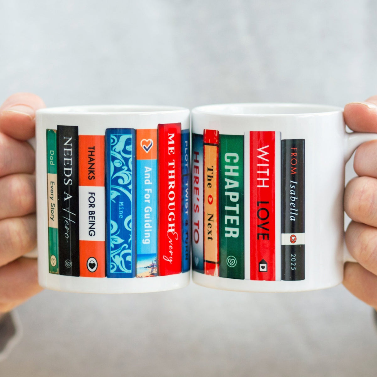 Personalised Book Themed Mug For Dad - Of Life & Lemons®