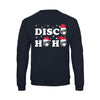 unisex christmas jumper with disco ball illustrations 