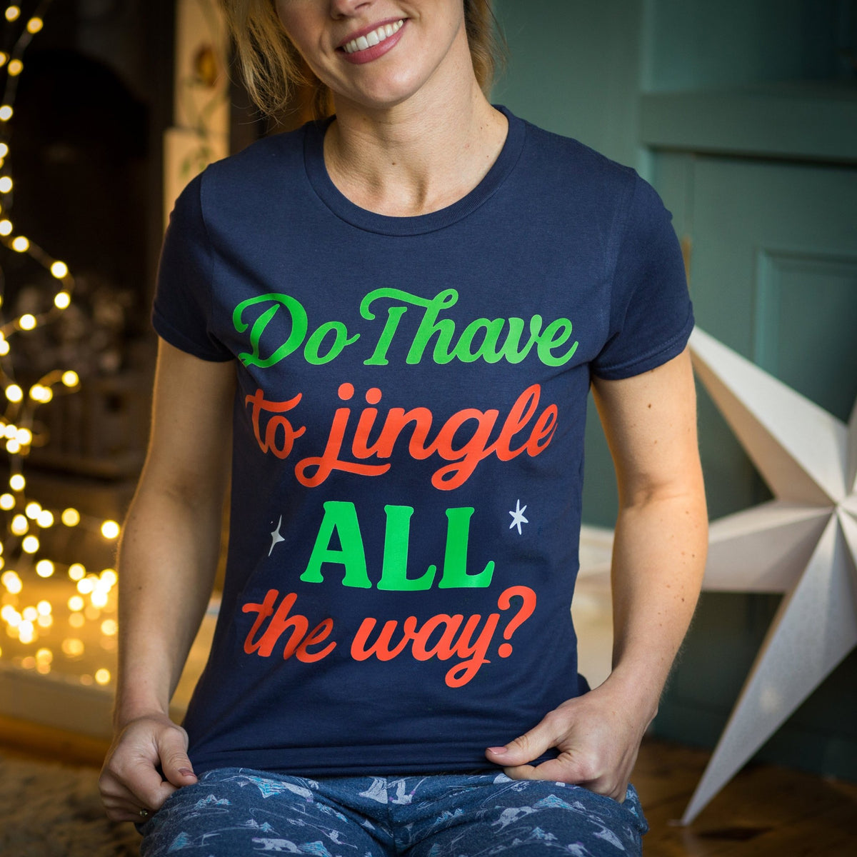 Funny Slogan Ladies Christmas T-Shirt - Of Life & Lemons®