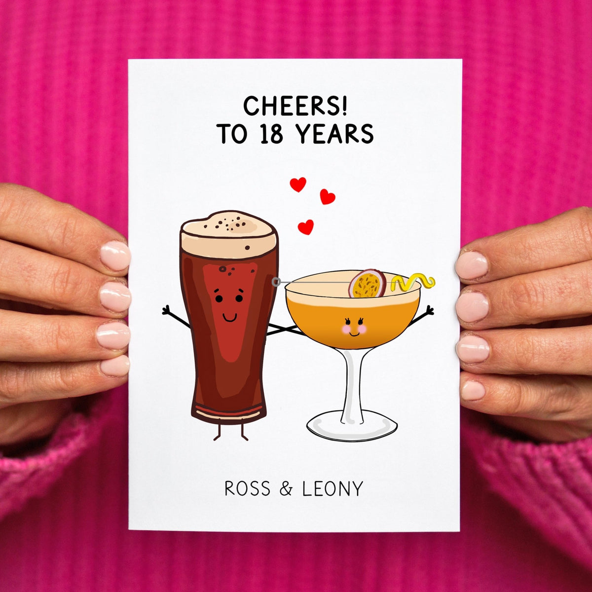 Personalised Drinks Anniversary Card - Of Life & Lemons®
