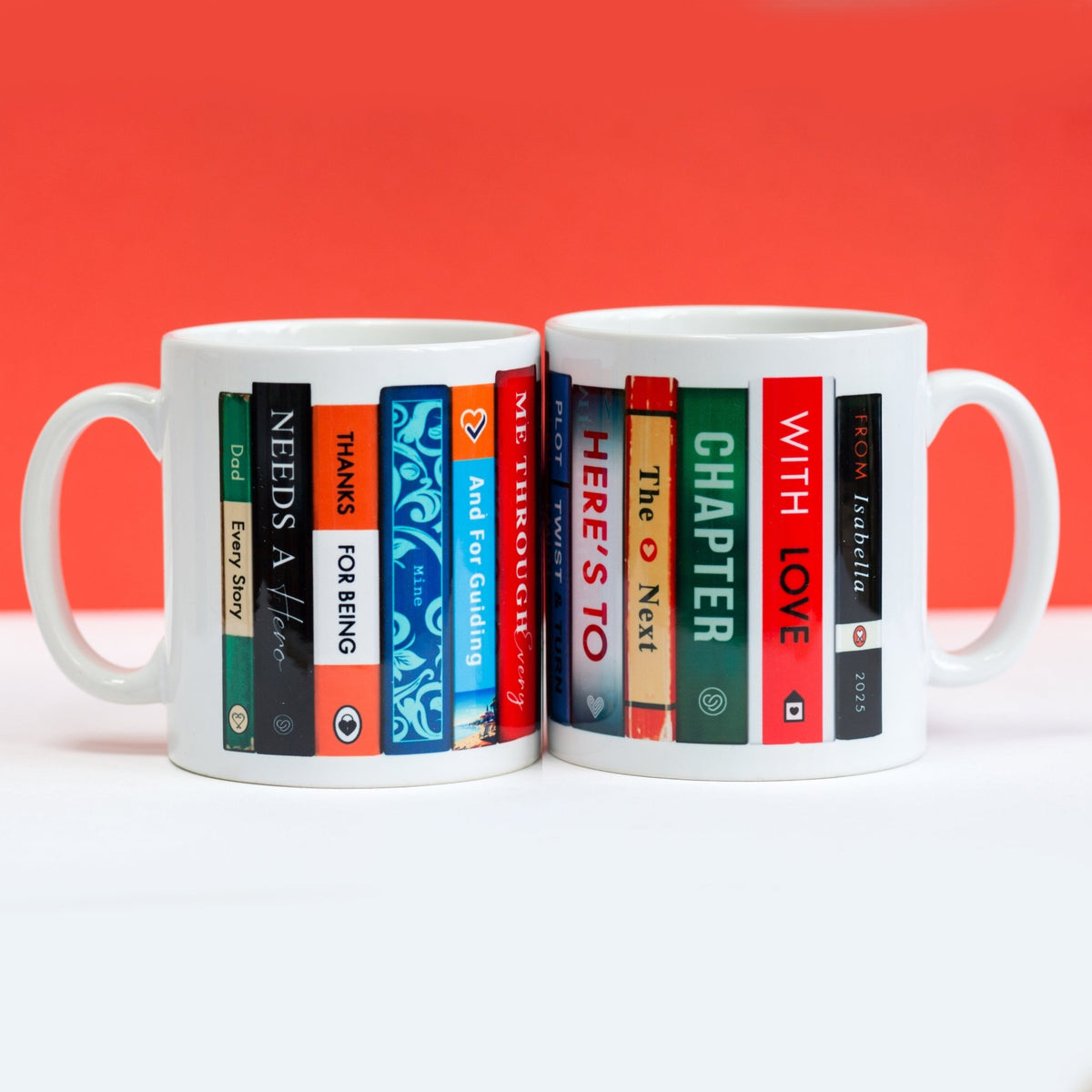 Personalised Book Themed Mug For Dad - Of Life & Lemons®
