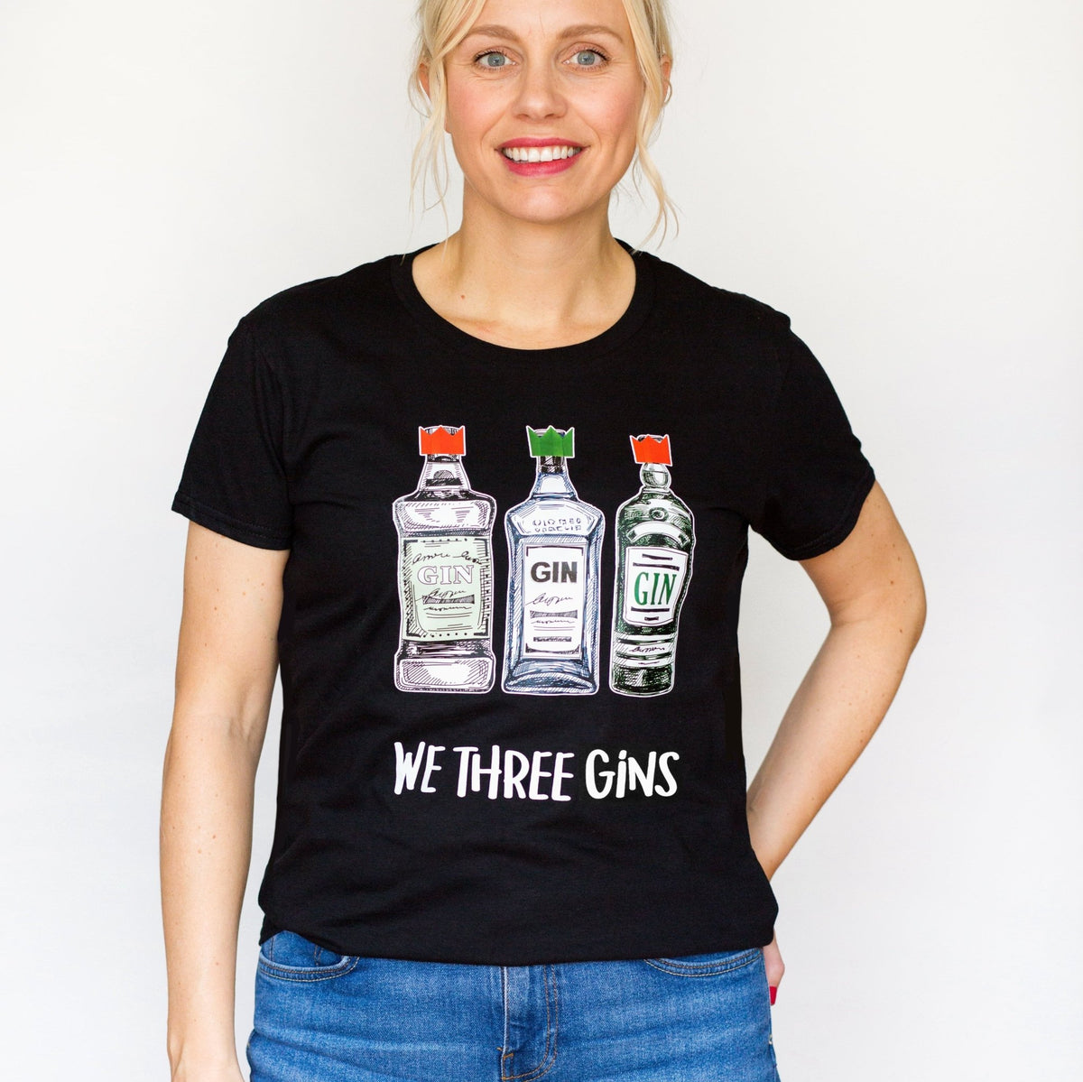 'We Three Gins' Ladies Christmas T-Shirt - Of Life & Lemons®