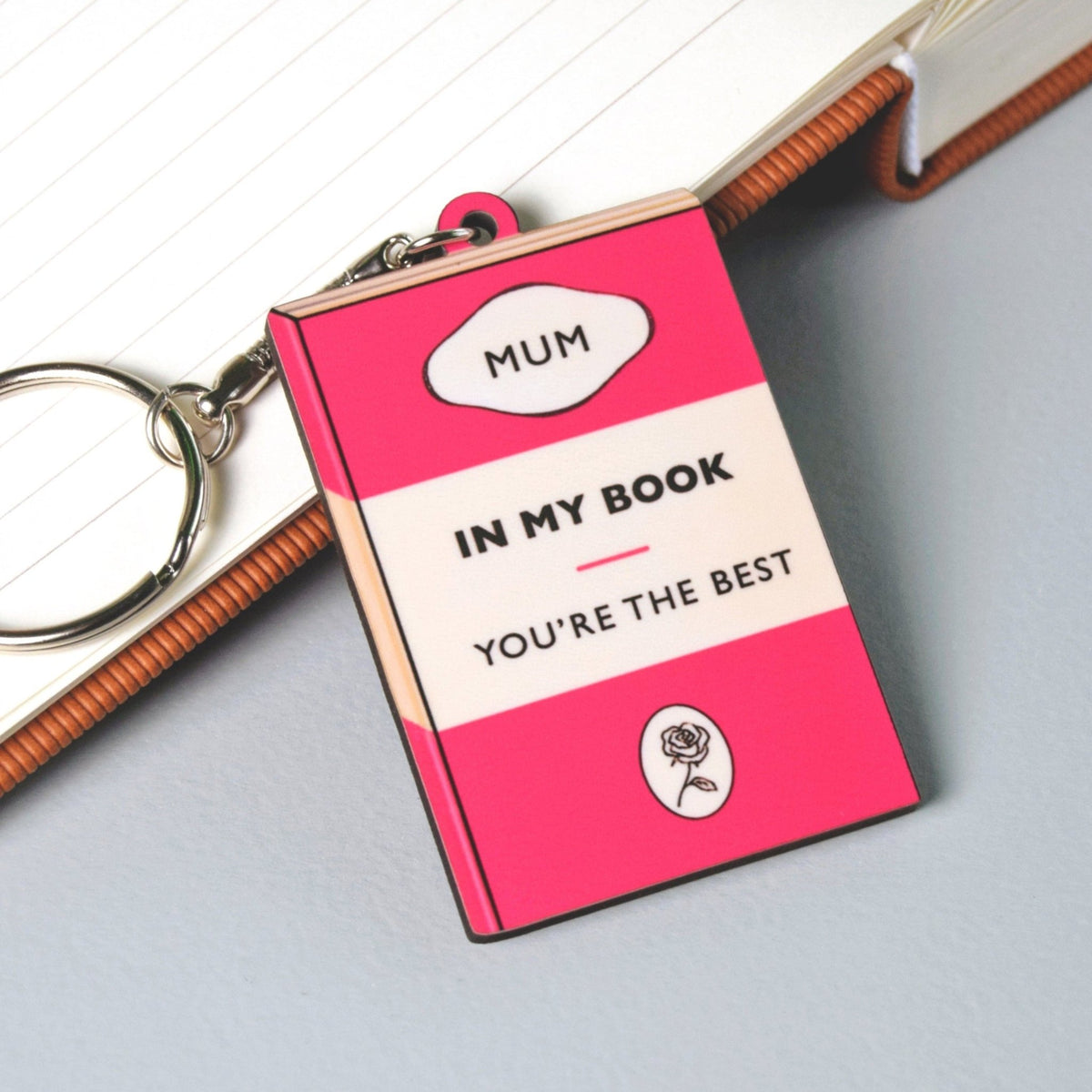 Book Themed Keyring For Mum - Of Life & Lemons®
