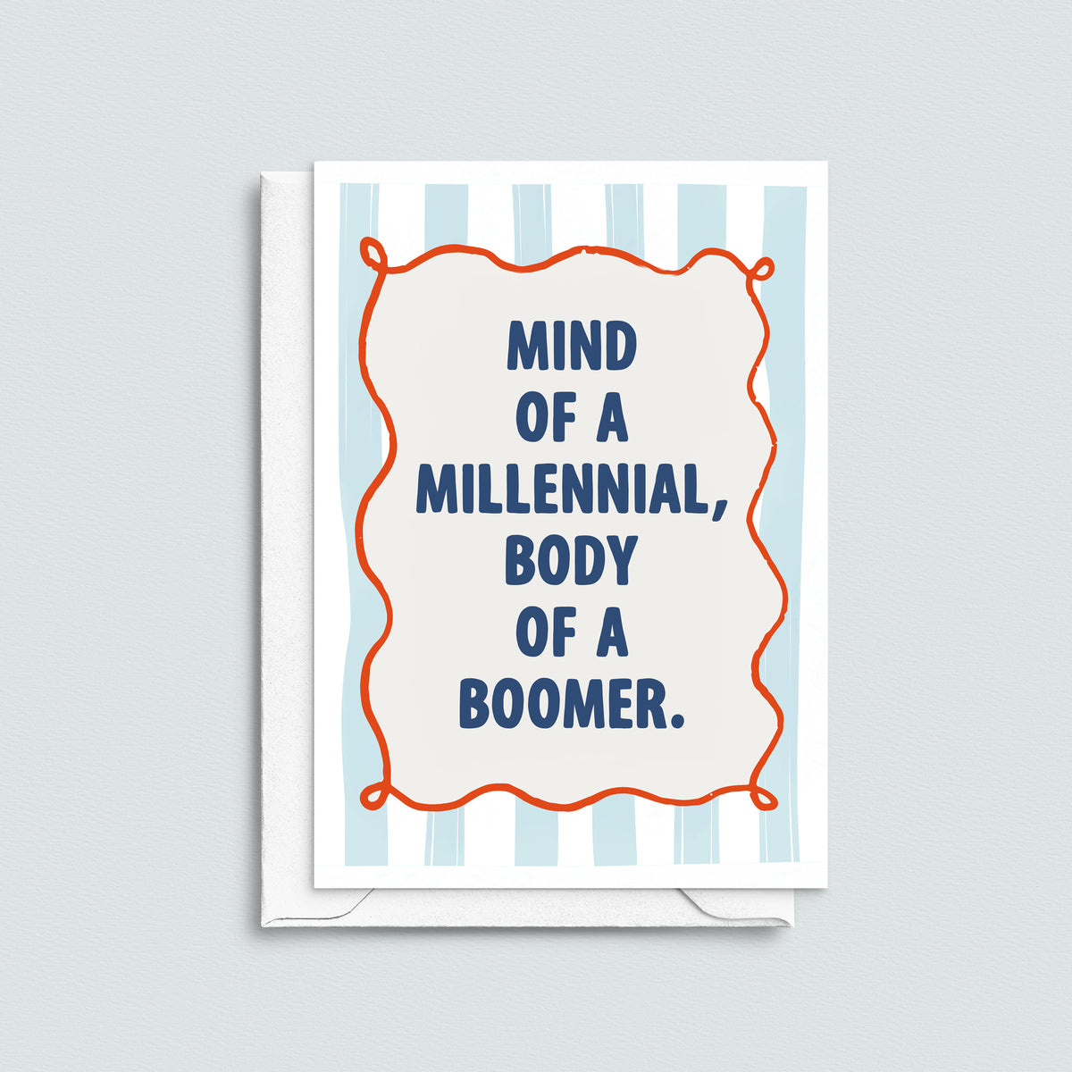 Funny Birthday Card 'Mind of a Millennial, Body of a Boomer' - Of Life & Lemons®