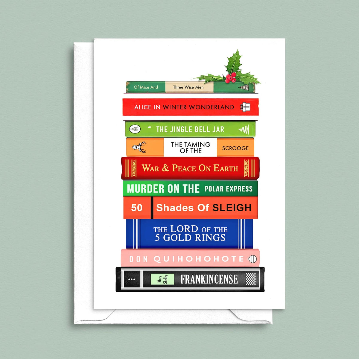 Funny Book Puns Christmas Card - Of Life & Lemons®