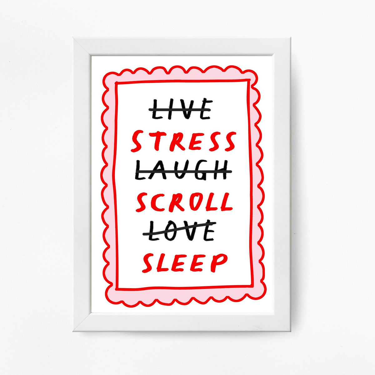'Live, Laugh, Love' Parody Print - Of Life & Lemons®