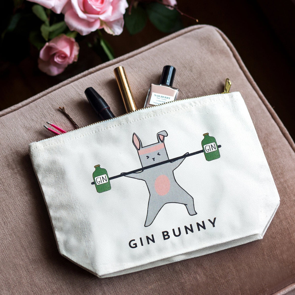 'Gin Bunny' Make Up Bag - Of Life & Lemons®