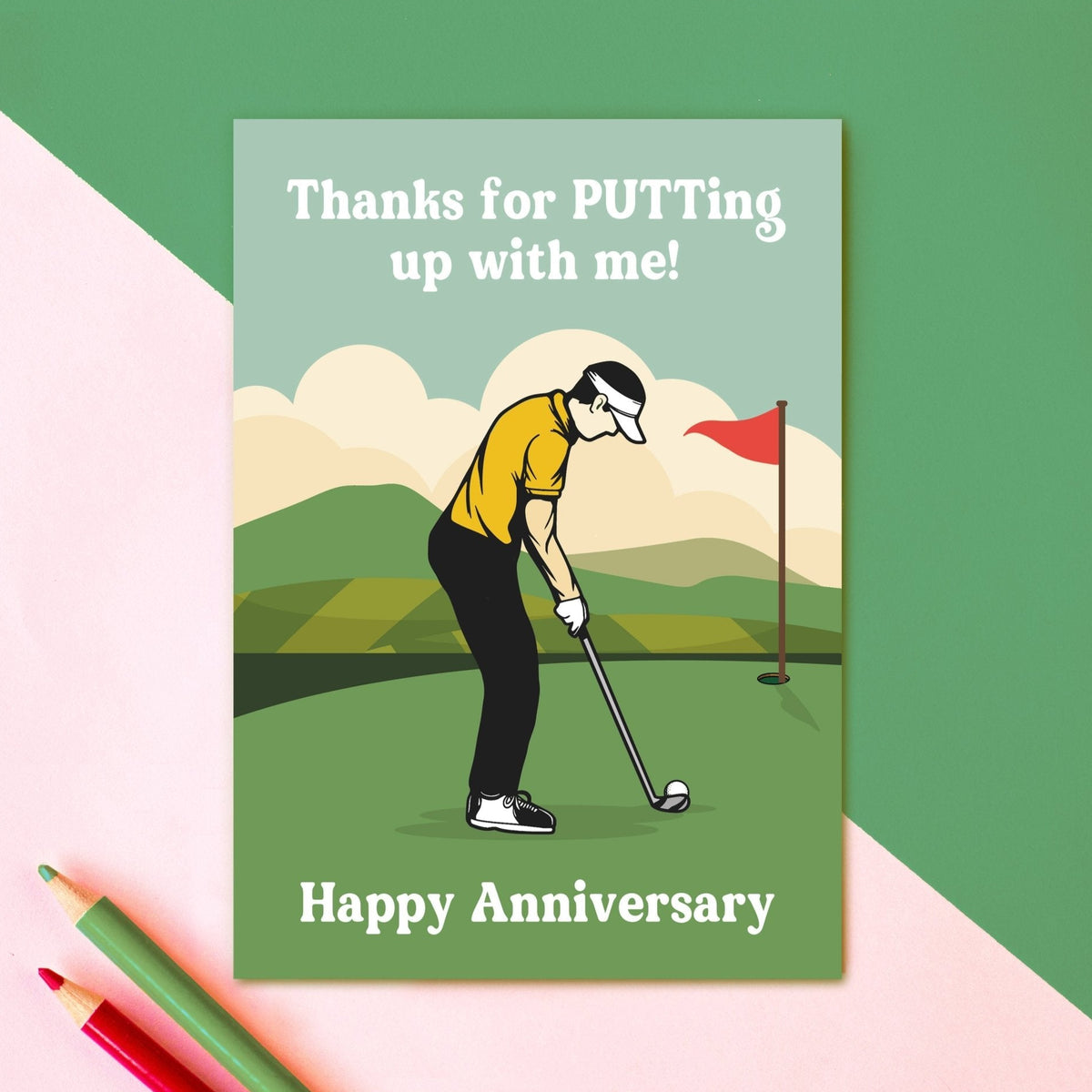Funny Golf Pun Anniversary Card - Of Life & Lemons®