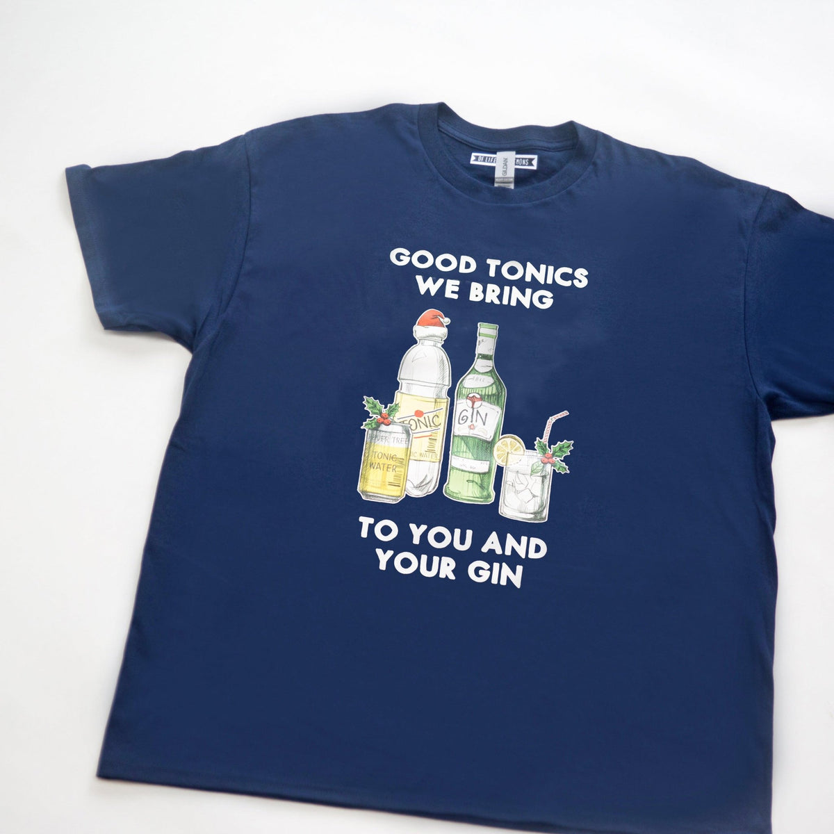 Good Tonics' Men's Gin Christmas T-Shirt - Of Life & Lemons®