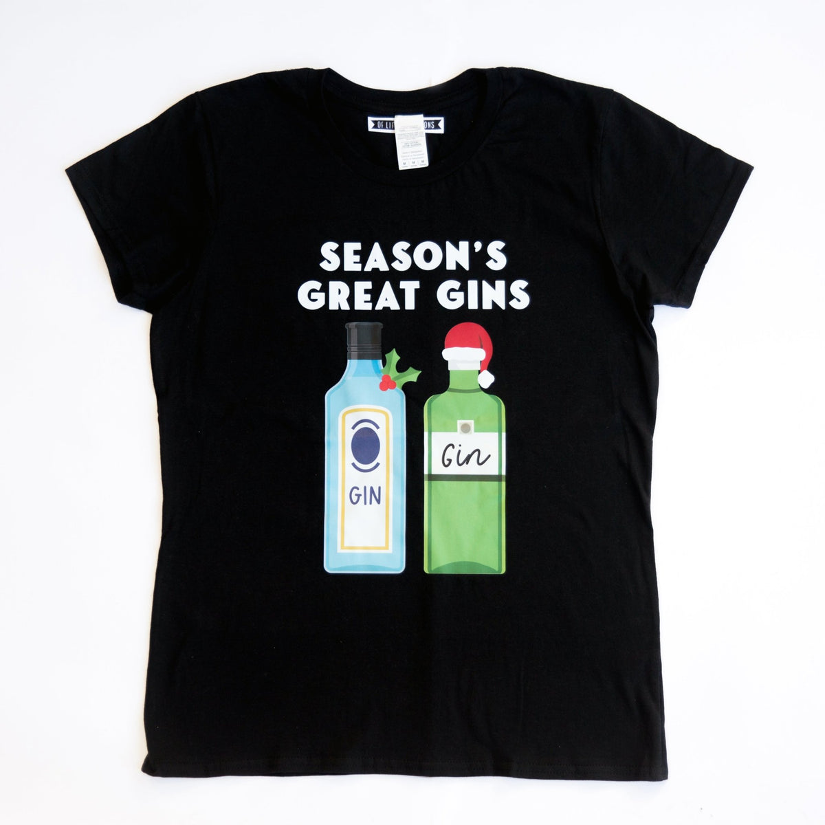 Ladies Gin Christmas T-Shirt - Of Life & Lemons®