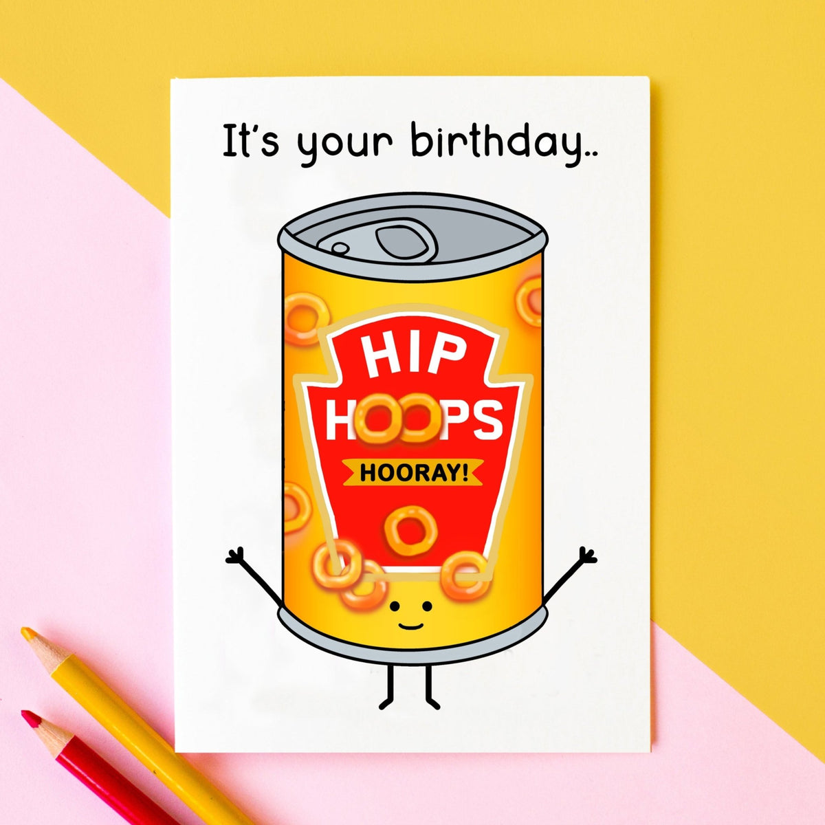 Funny Spaghetti Hoops Birthday Card - Of Life & Lemons®